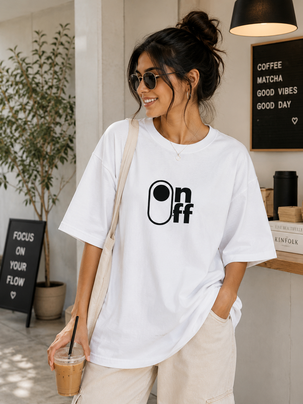 🔘 On/Off Oversized Tee ✨