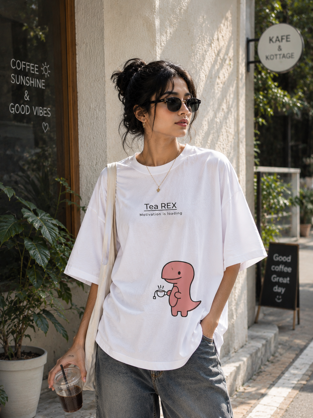 🦖☕ Tea REX Oversized Tee