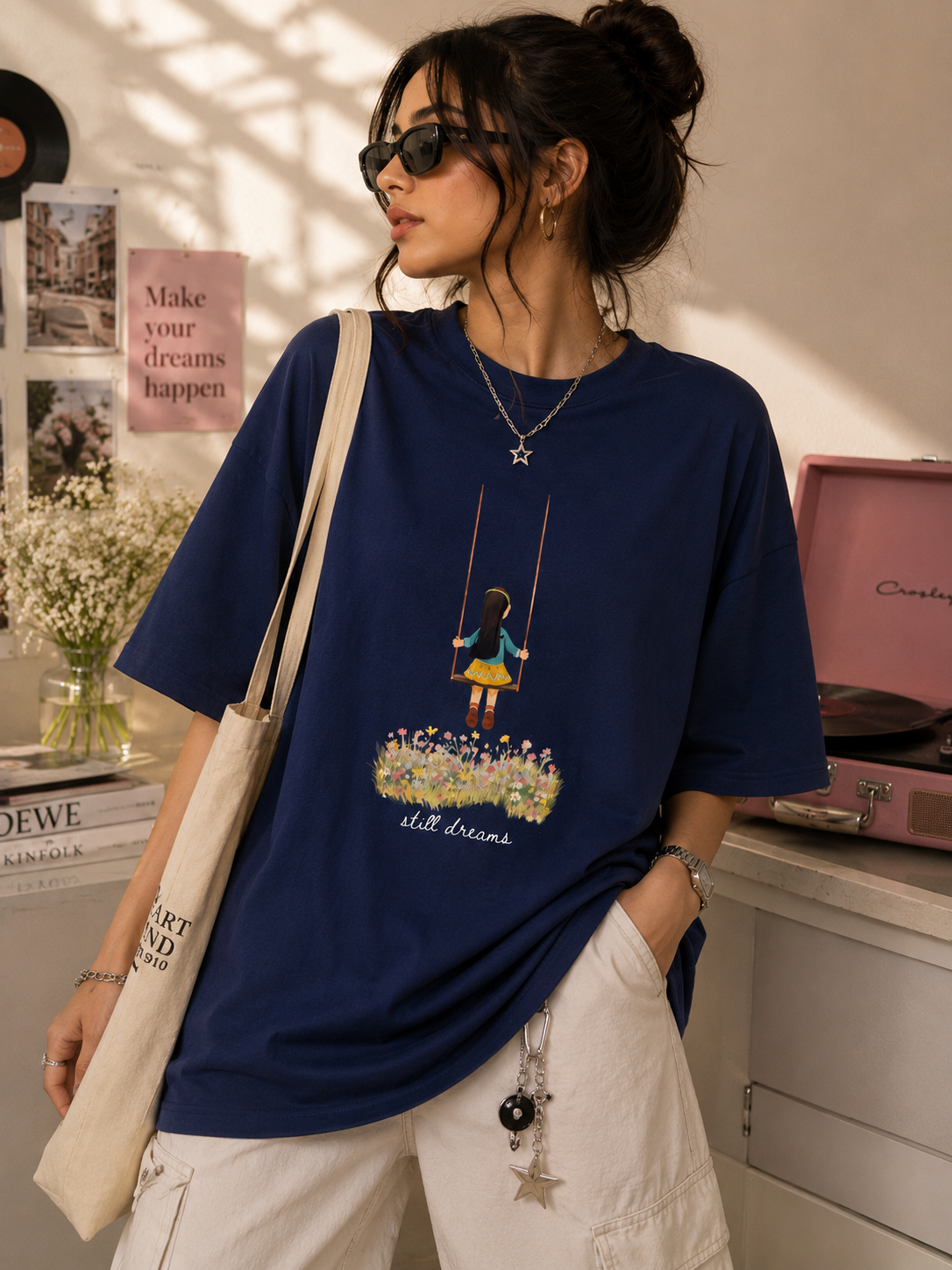 🌙 Still Dreams Oversized Tee