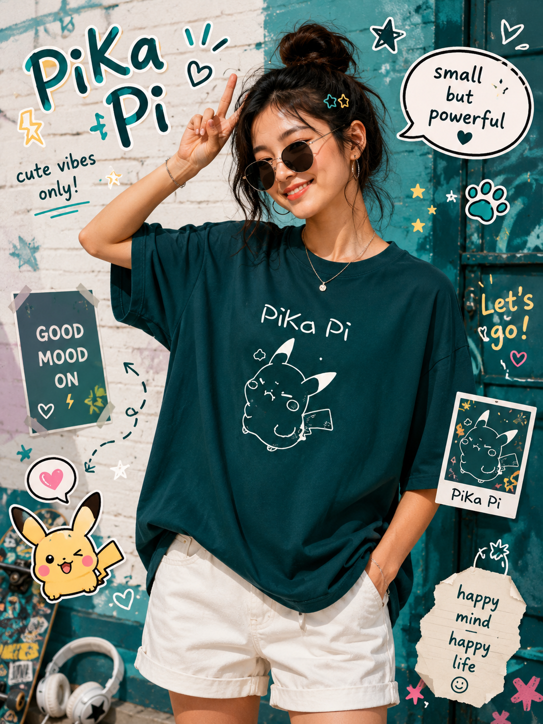 ⚡ Pika Pi Oversized Tee