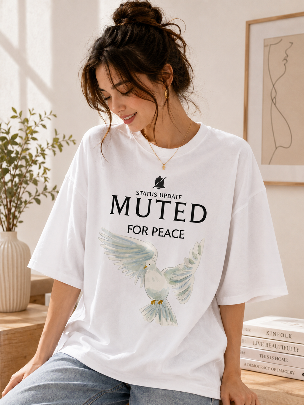 Muted For Peace Oversized Standard T-Shirt