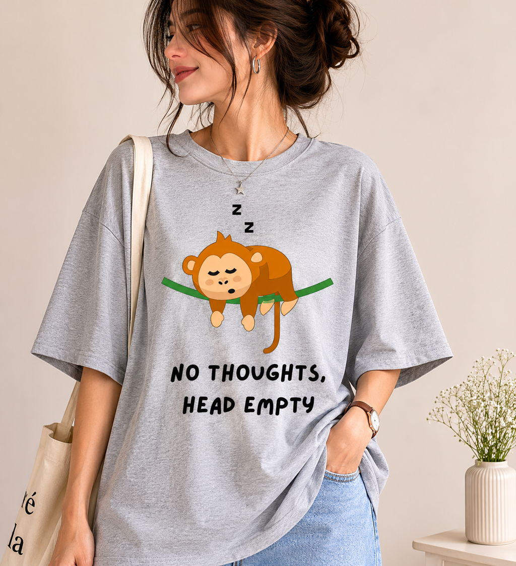No thoughts. Head empty Oversized Standard T-Shirt