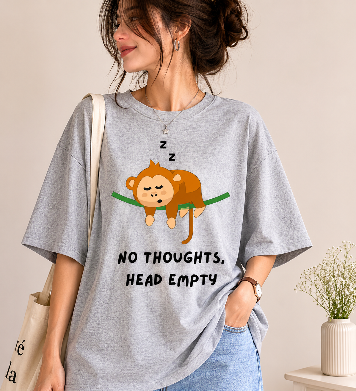 No thoughts. Head empty Oversized Standard T-Shirt