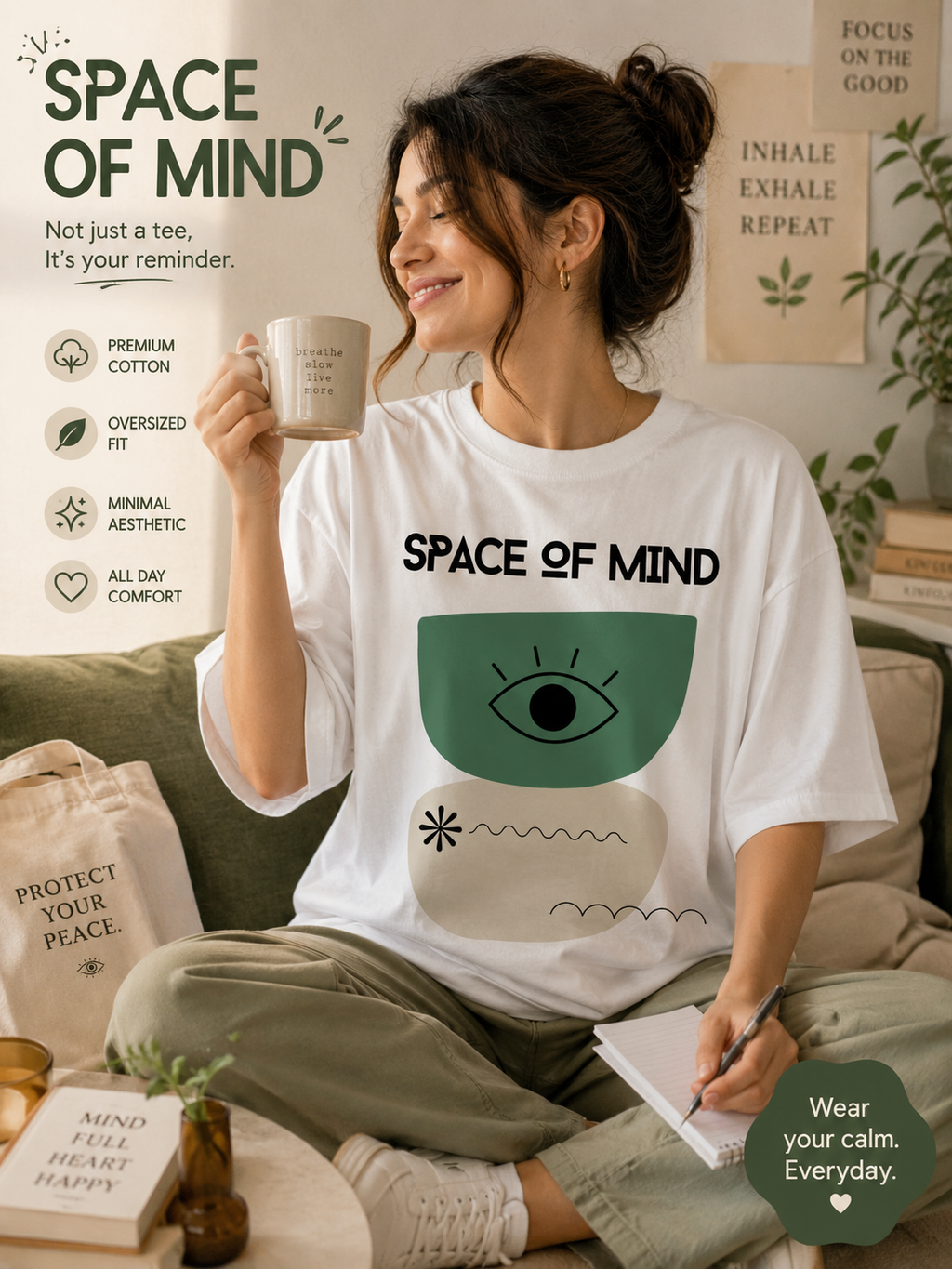 Space Of Mind  Oversized Standard T-Shirt