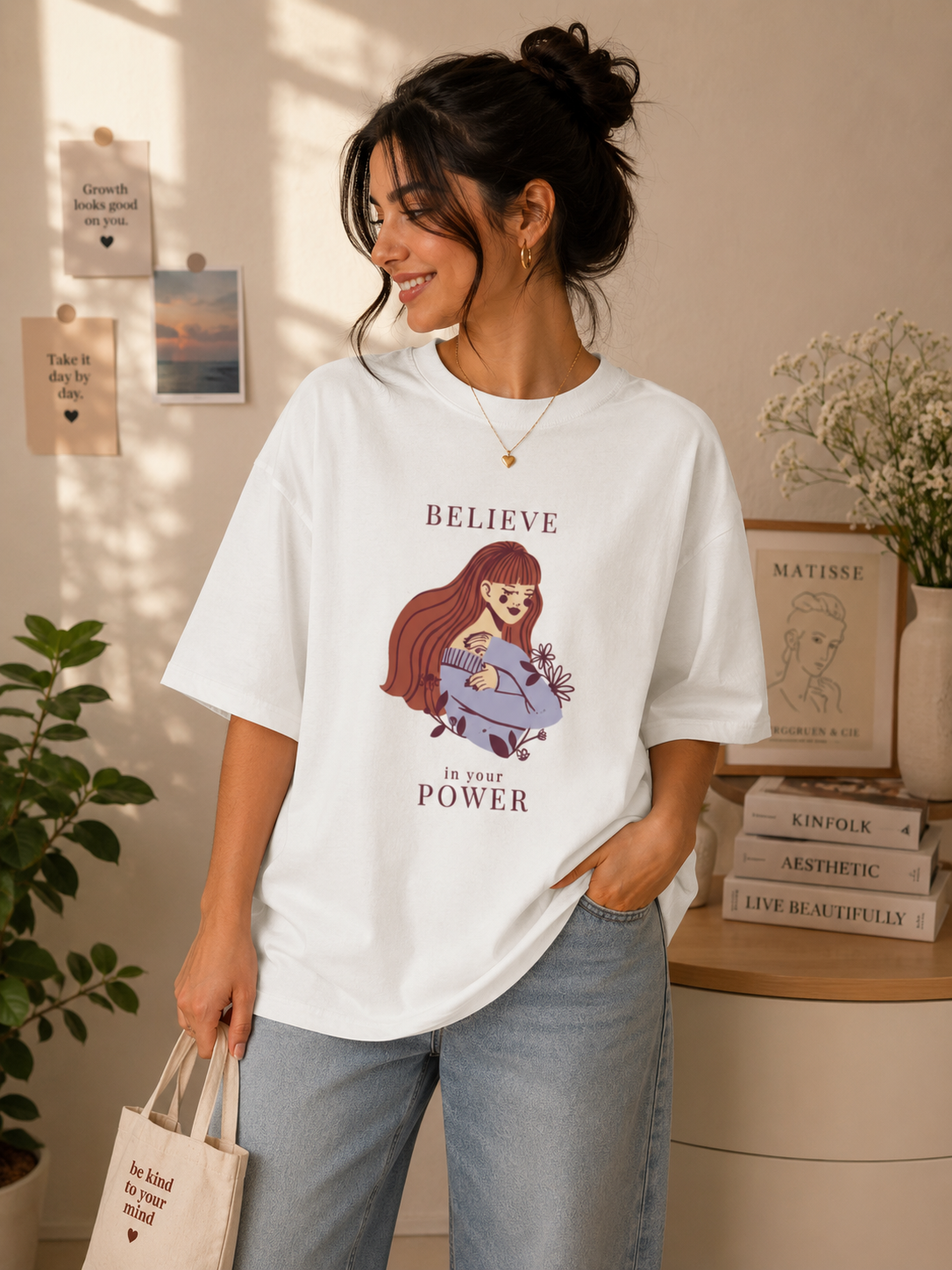 ✨ Believe in Your Power Oversized Tee